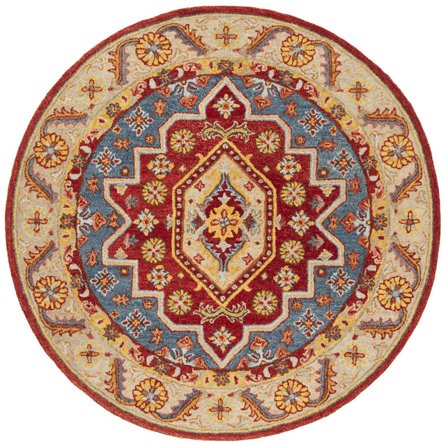 Safavieh Antiquity 6'-0" x 6'-0" Rug in Red / Blue
