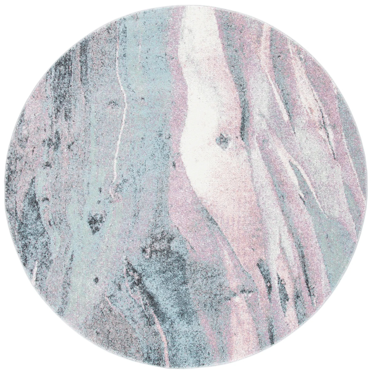 Safavieh Glacier 5'-3" x 5'-3" Rug in Pink / Blue