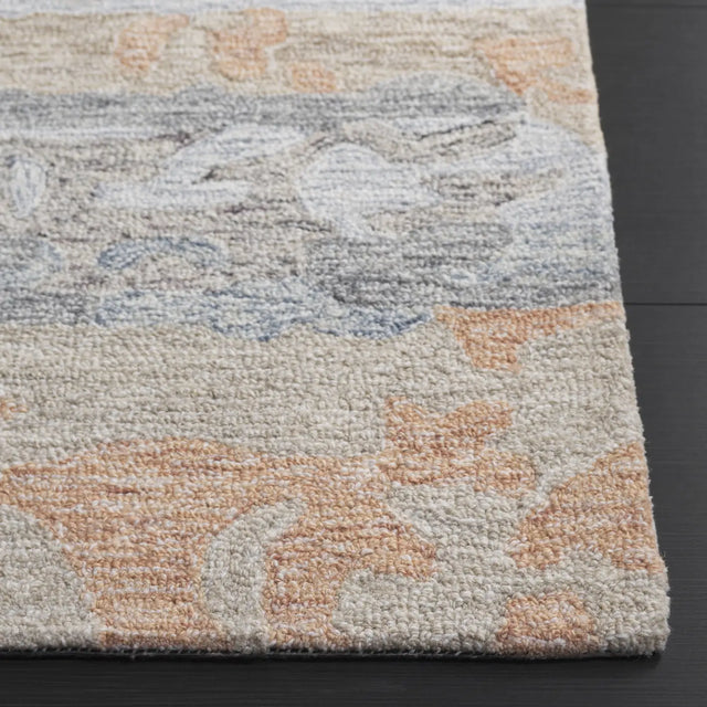 Safavieh Ebony 4'-0" x 6'-0" Rug in Grey / Rust