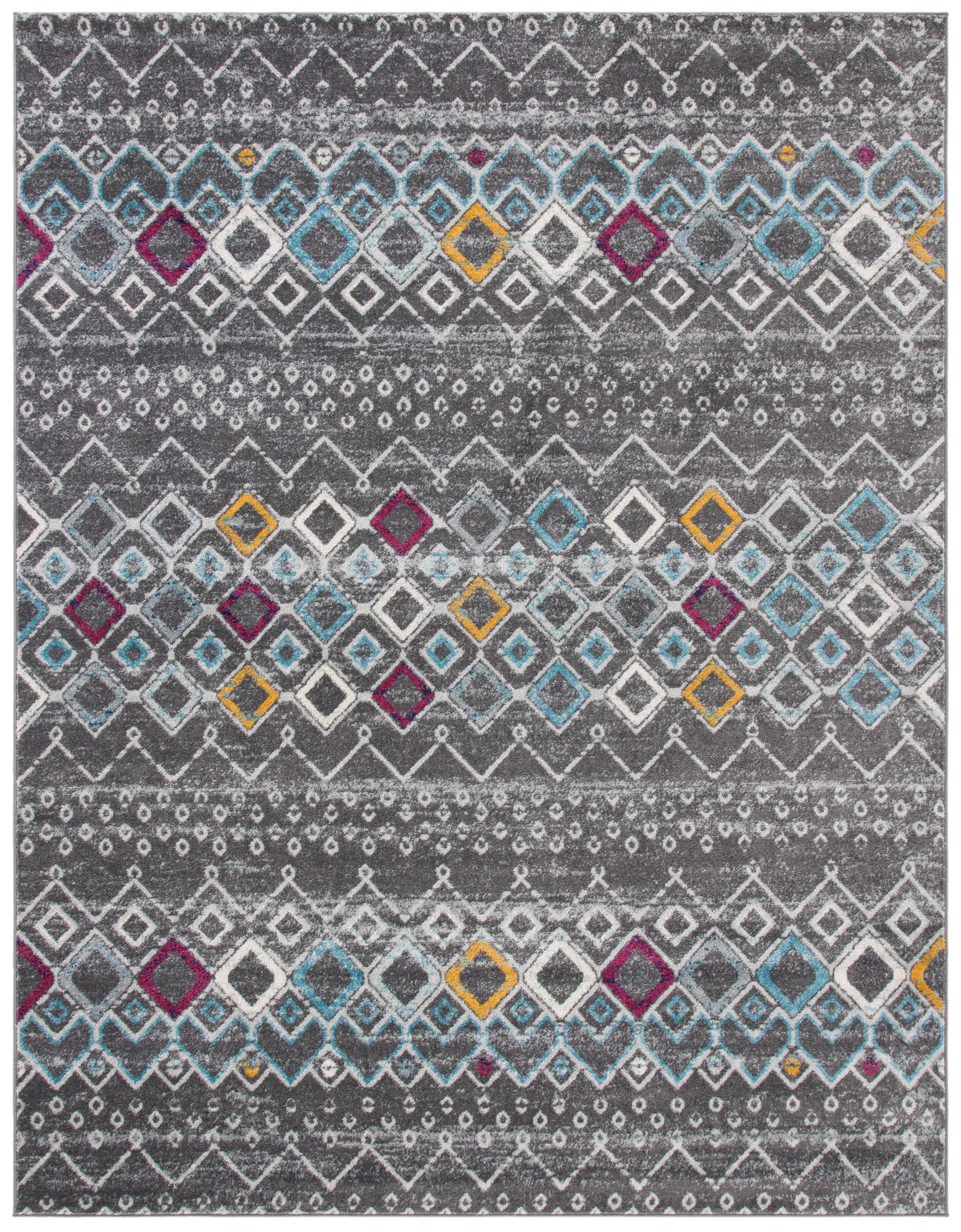 Safavieh Amsterdam 10'-0" x 14'-0" Rug in Dark Grey / Ivory