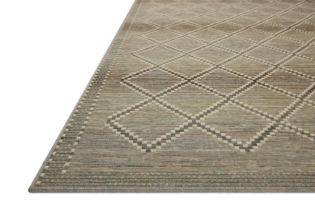 Loloi Saylor SAY-04 Stone / Ivory Rug - rug corner