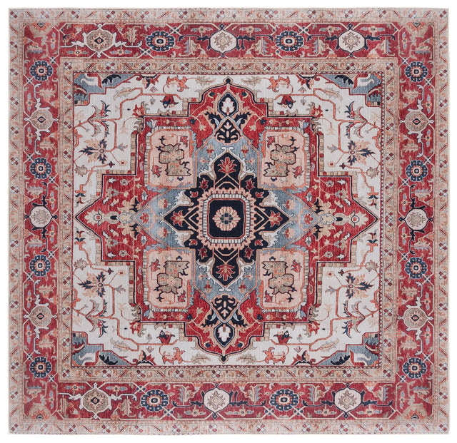 Safavieh Tucson 6'-0" x 6'-0" Rug in Beige / Rust