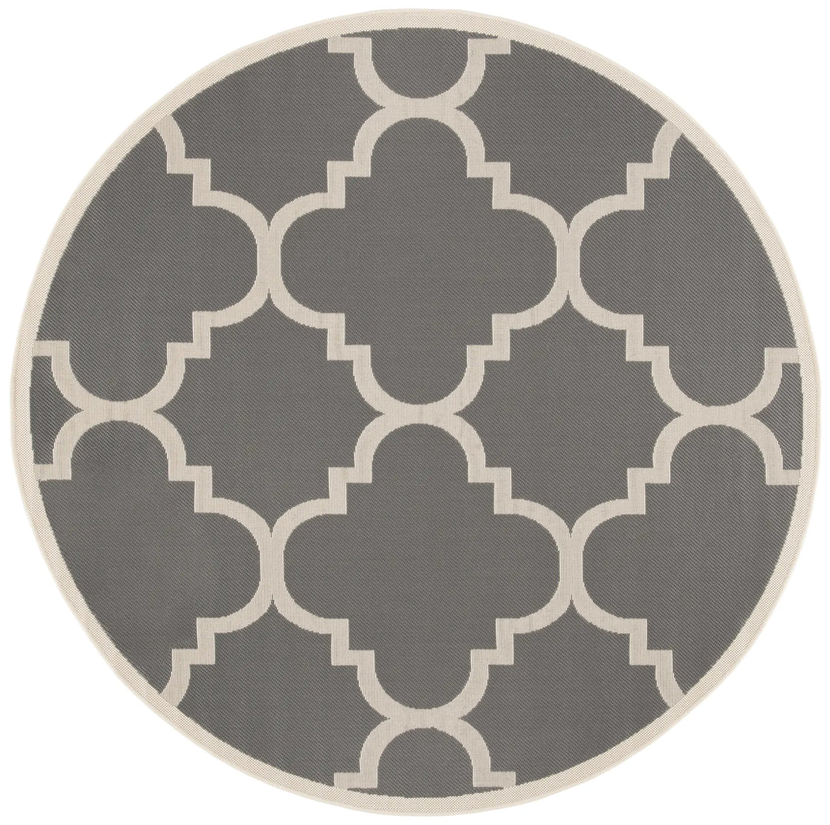Safavieh Courtyard 5'-3" x 5'-3" Rug in Grey / Beige