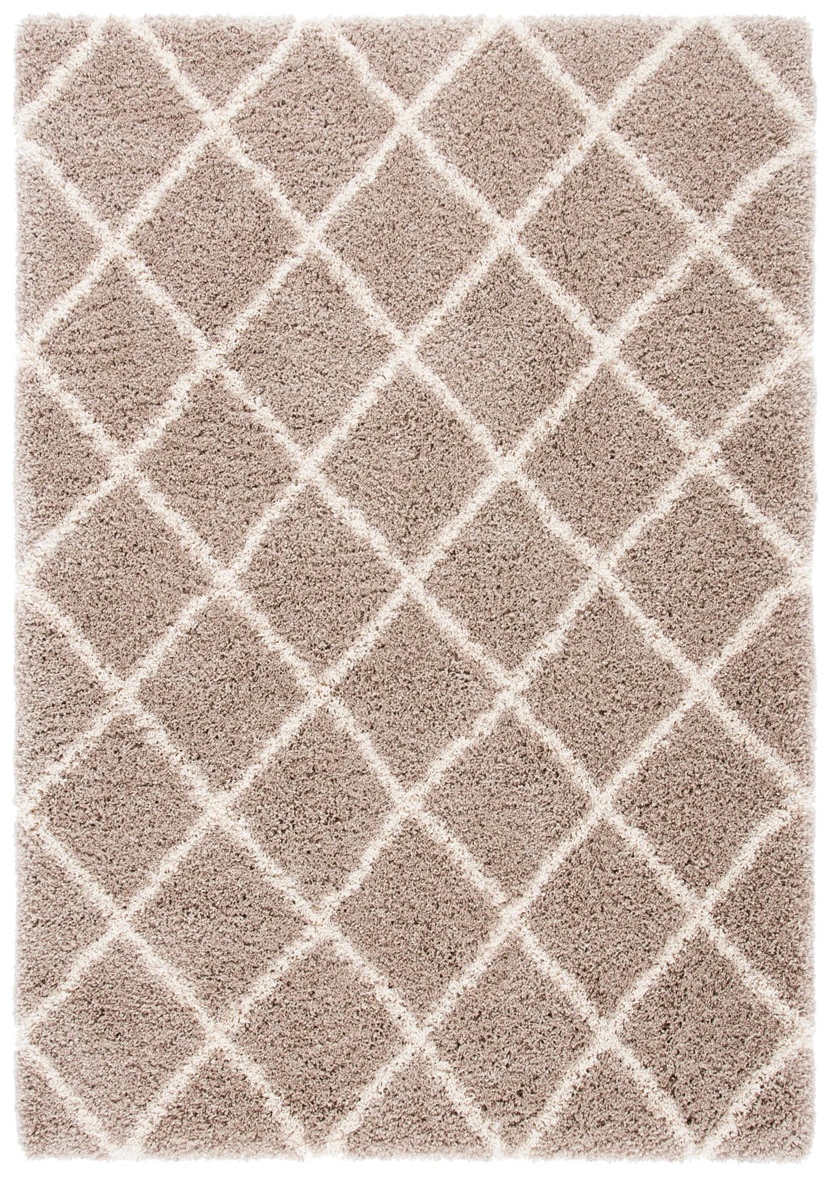 Safavieh Hudson Shag 4'-0" x 6'-0" Rug in Beige / Ivory