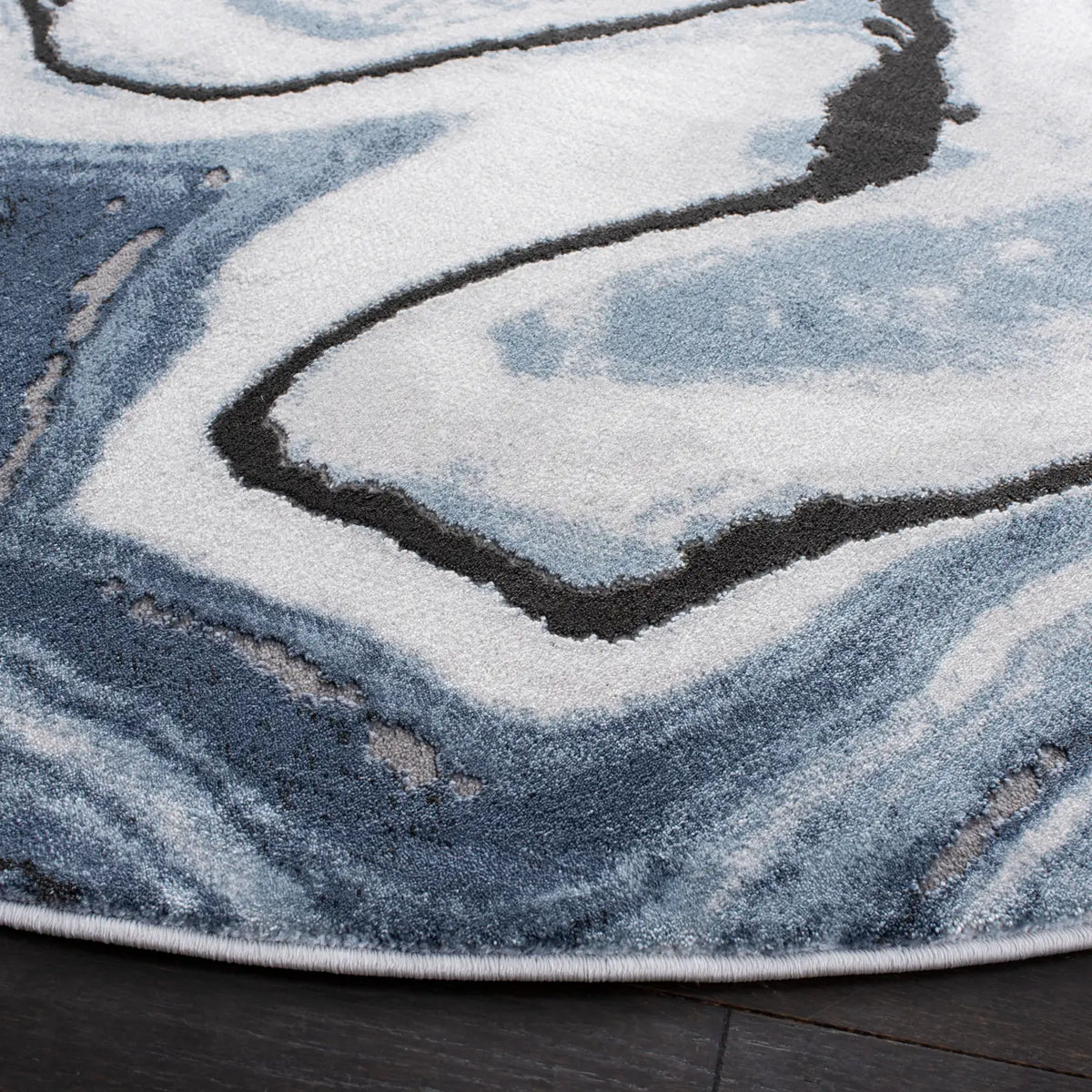Safavieh Craft 5'-3" x 5'-3" Rug in Blue / Grey