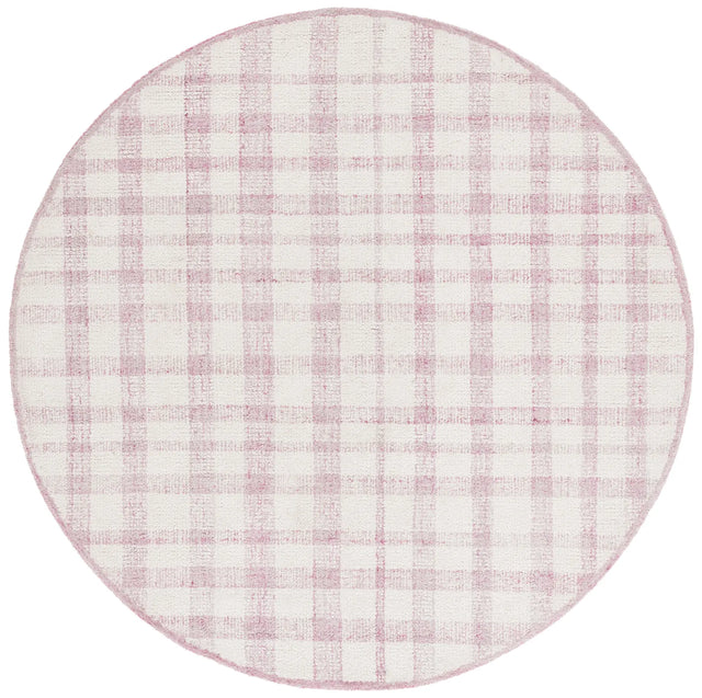 Safavieh Abstract 6'-0" x 6'-0" Rug in Ivory / Pink