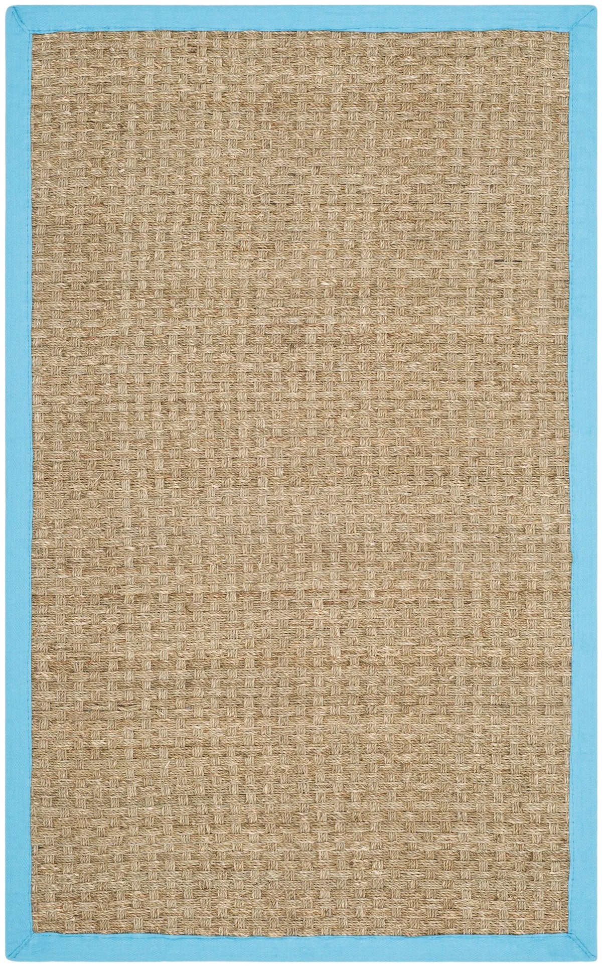Safavieh Natural Fiber 3'-0" x 5'-0" Rug in Natural / Turquoise