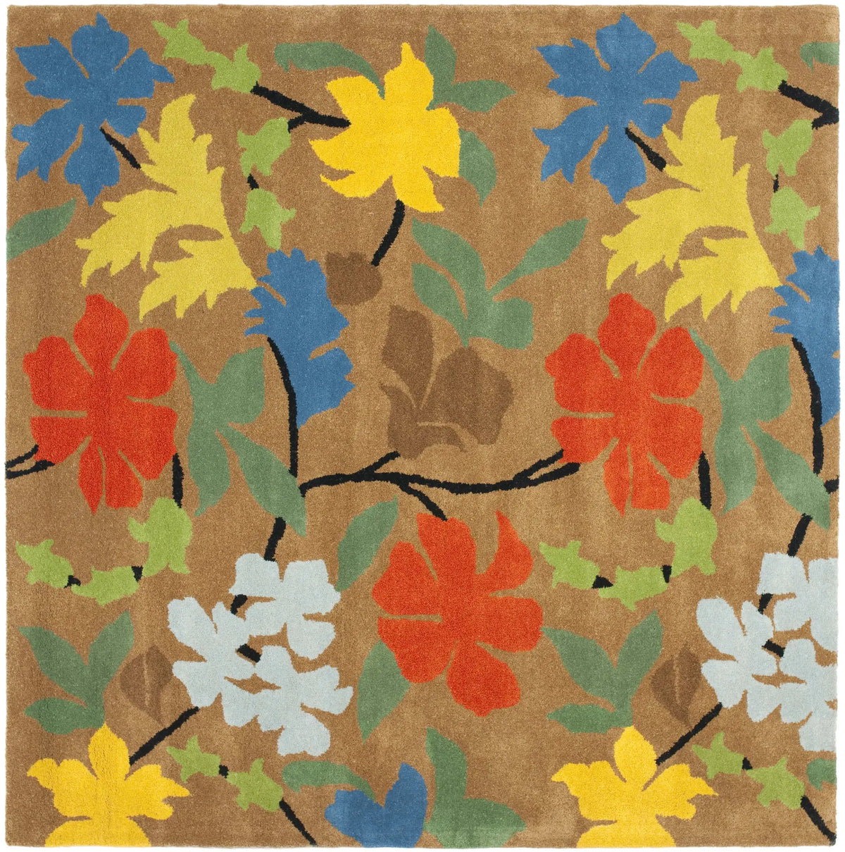 Safavieh Soho 6'-0" x 6'-0" Rug in Brown / Multi