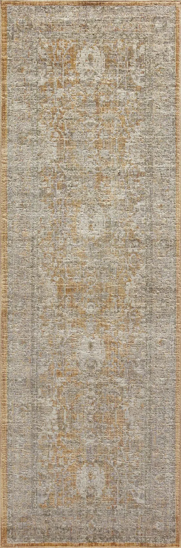Chris Loves Julia x Loloi Rosemarie ROE-01 Gold / Sand Rug - runner flat