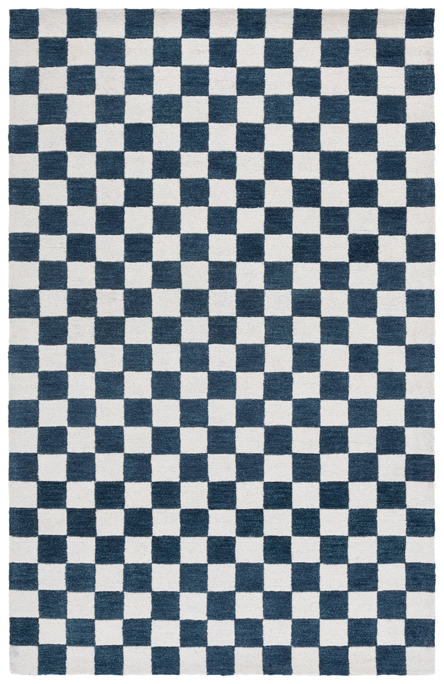 Safavieh Ebony 4'-0" x 6'-0" Rug in Blue / Ivory