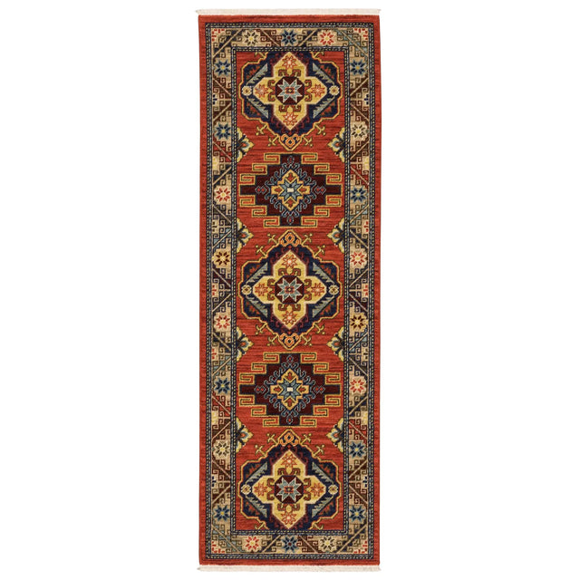 Oriental Weavers Sphinx Lilihan 5504P Red/ Multi Rugs - runner