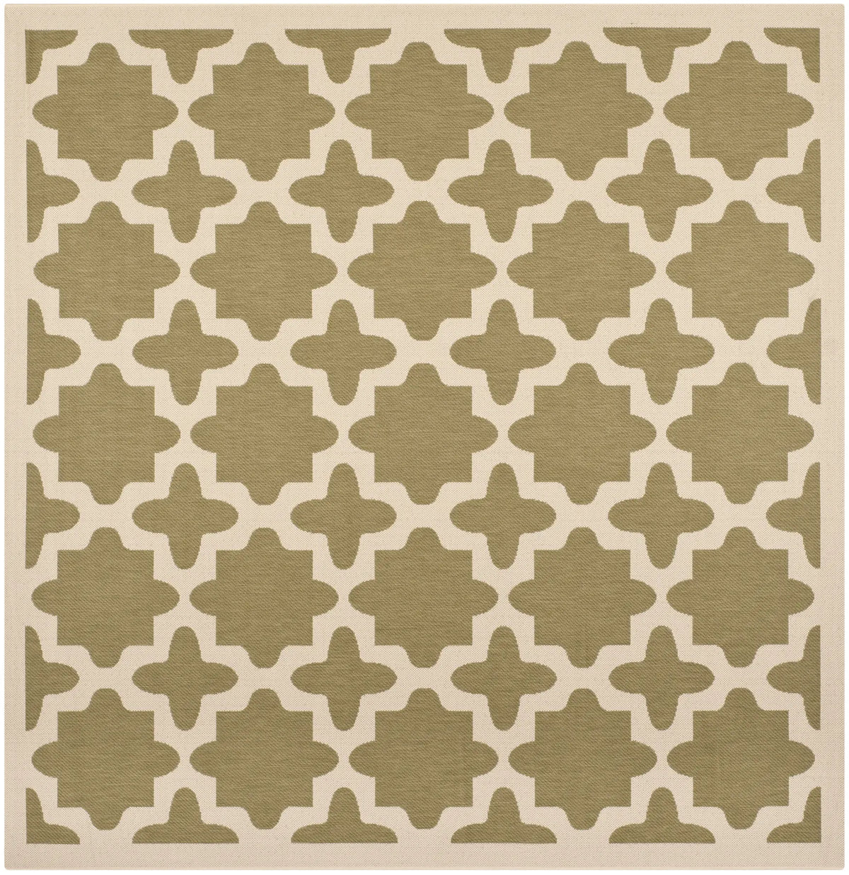 Safavieh Courtyard 7'-10" x 7'-10" Rug in Green / Beige