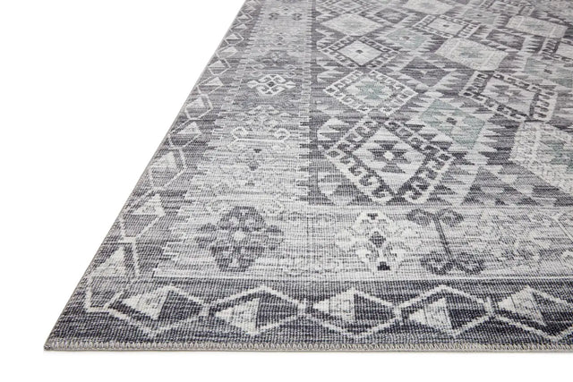 Loloi Zion Zio-03 Charcoal/Slate Rugs - rug corner