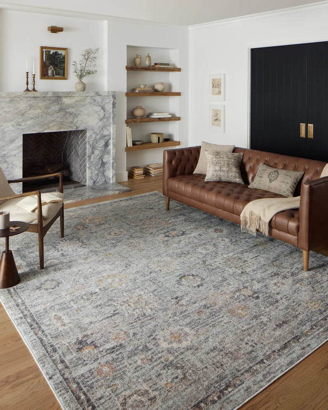 Loloi Monroe Mon-04 Sky/Gold Rug - room scene 3
