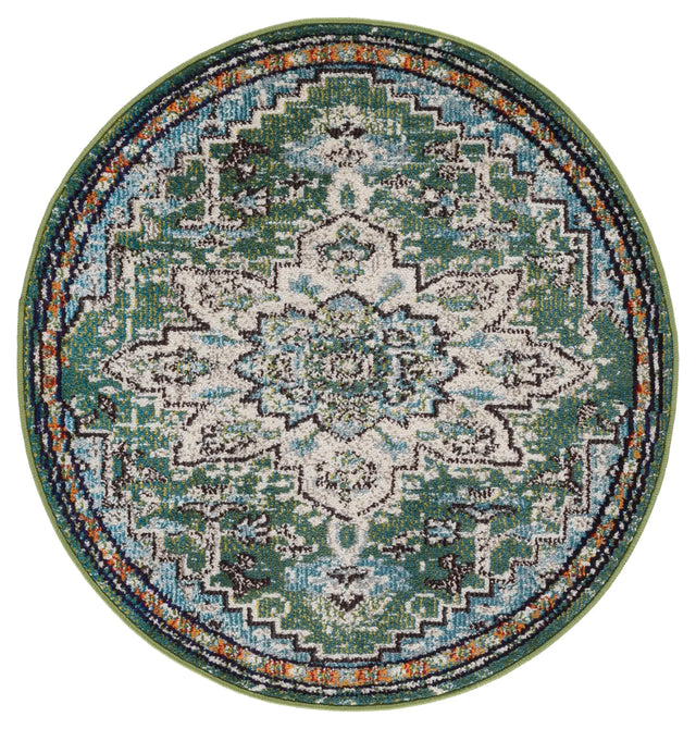 Safavieh Madison 3'-0" x 3'-0" Rug in Green / Turquoise