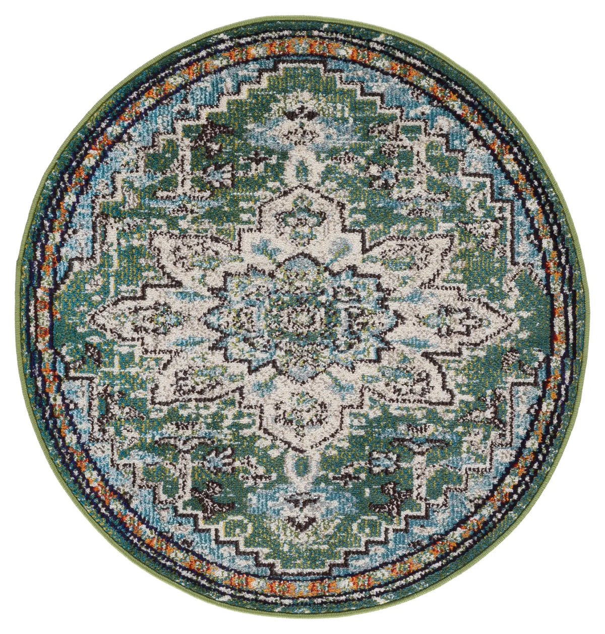 Safavieh Madison 3'-0" x 3'-0" Rug in Green / Turquoise