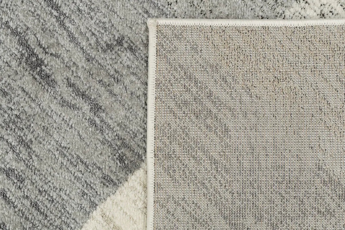 Dynamic Rugs Monroe 9812 Power Loomed Modern Ivory/Grey Rug - Corner