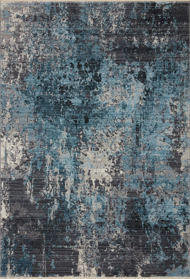 Loloi Samra Sam-06 Charcoal/Sky Rugs - main flat
