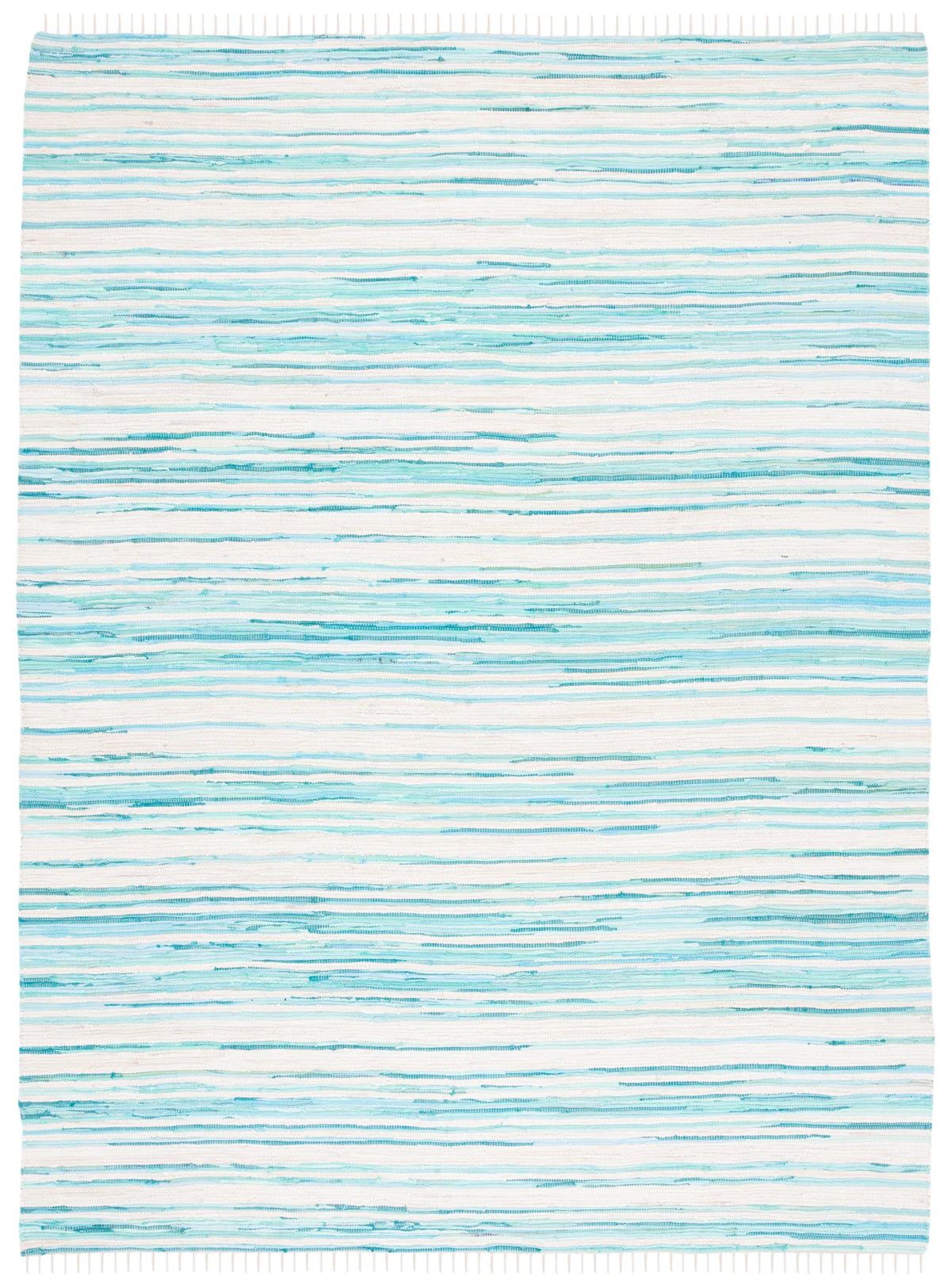 Safavieh Rag Rug 10'-0" x 14'-0" Rug in Ivory / Green