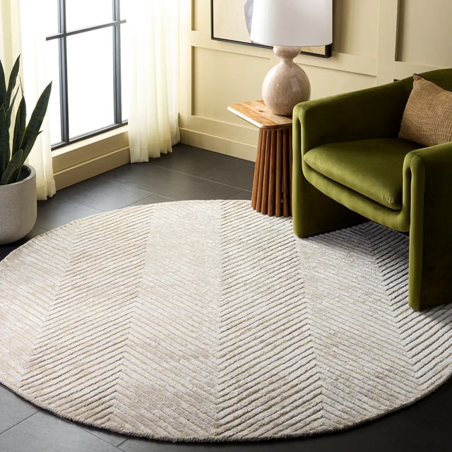 Safavieh Glamour 6'-0" x 6'-0" Rug in Beige