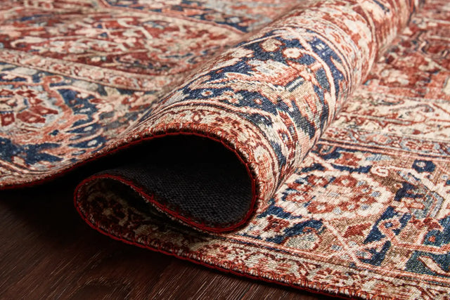Loloi Layla Lay-08 Red / Navy Rugs - pile height