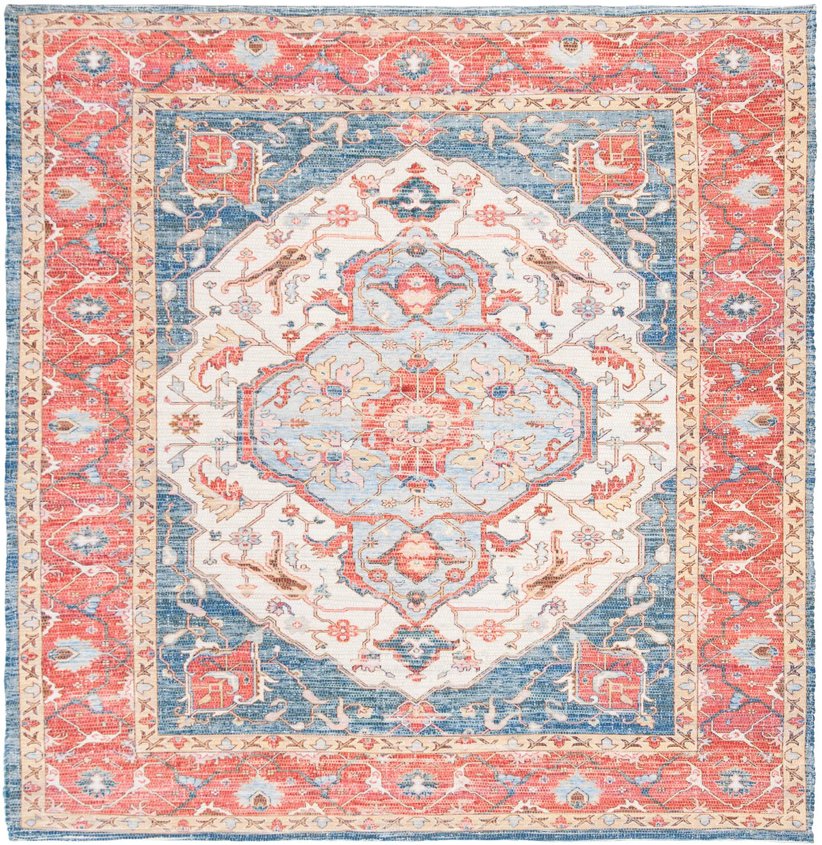 Safavieh Saffron 6'-0" x 6'-0" Rug in Fuchsia / Blue