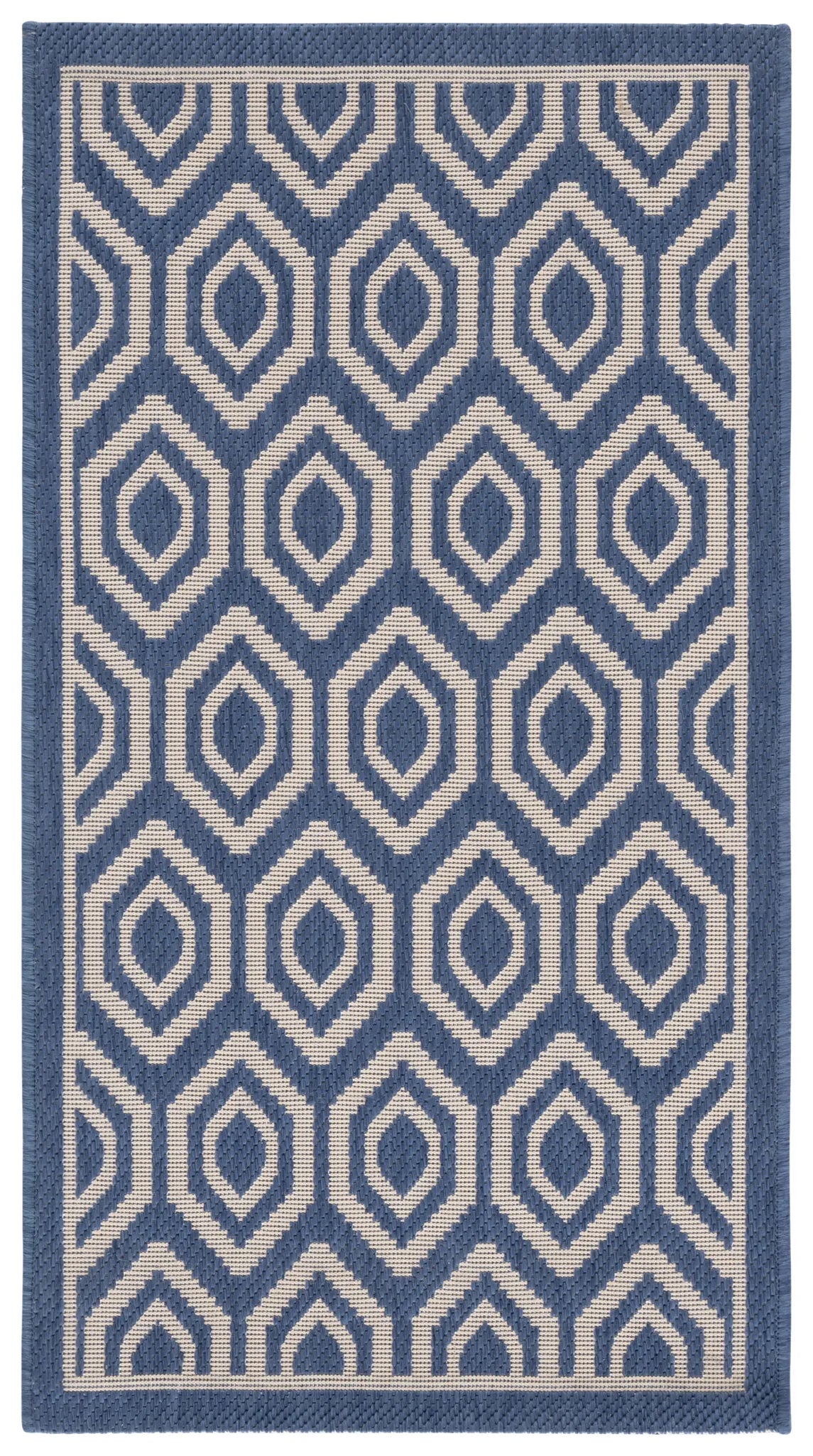 Safavieh Courtyard 2'-0" x 3'-7" Rug in Blue / Beige
