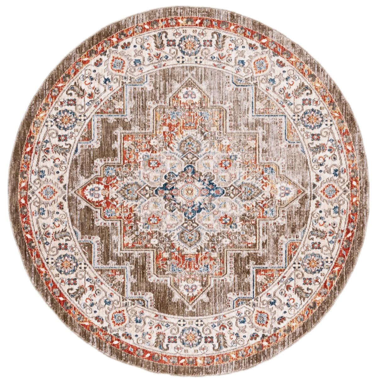Safavieh Olympia 6'-0" x 6'-0" Rug in Green / Ivory