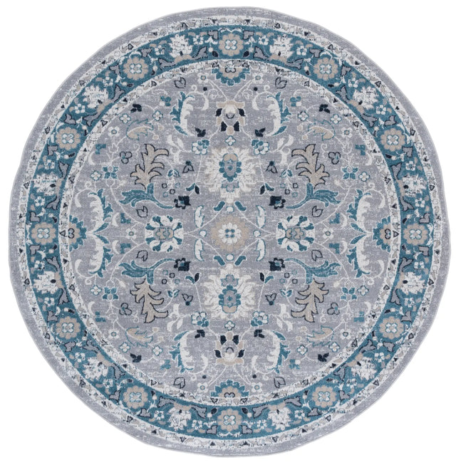 Safavieh Bayside 6'-7" x 6'-7" Rug in Blue / Grey