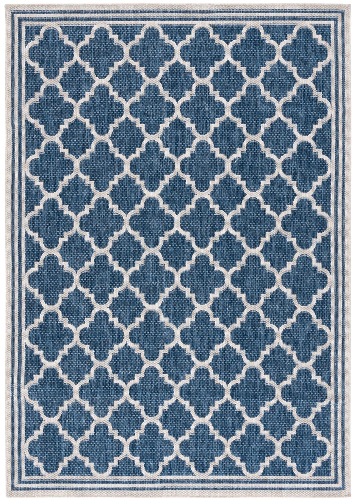 Safavieh Beach House 4'-0" x 6'-0" Rug in Blue / Ivory