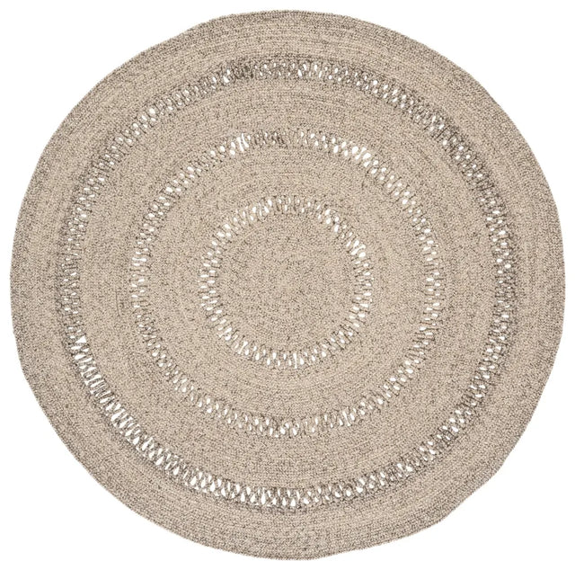 Safavieh Braided 5'-0" x 5'-0" Rug in Grey / Silver