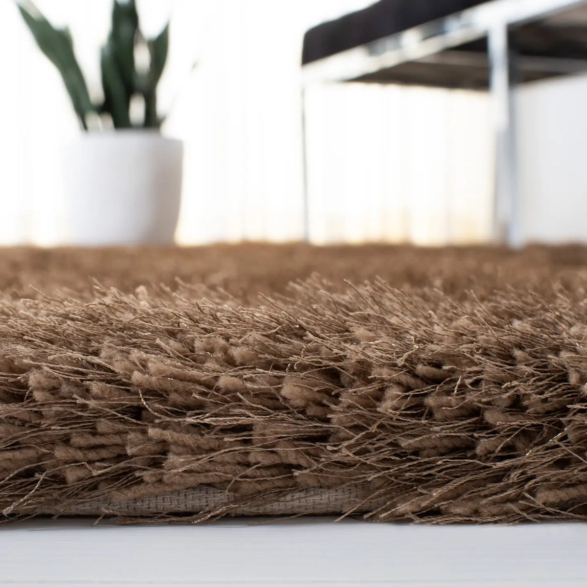 Safavieh Shag 5'-0" x 8'-0" Rug in Taupe