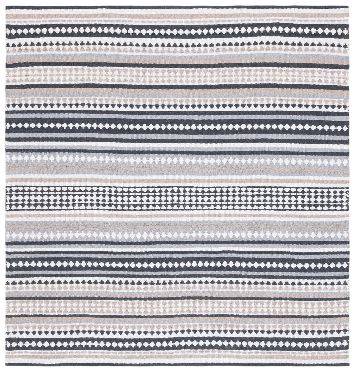 Safavieh Montauk 6'-0" x 6'-0" Rug in Grey / Ivory
