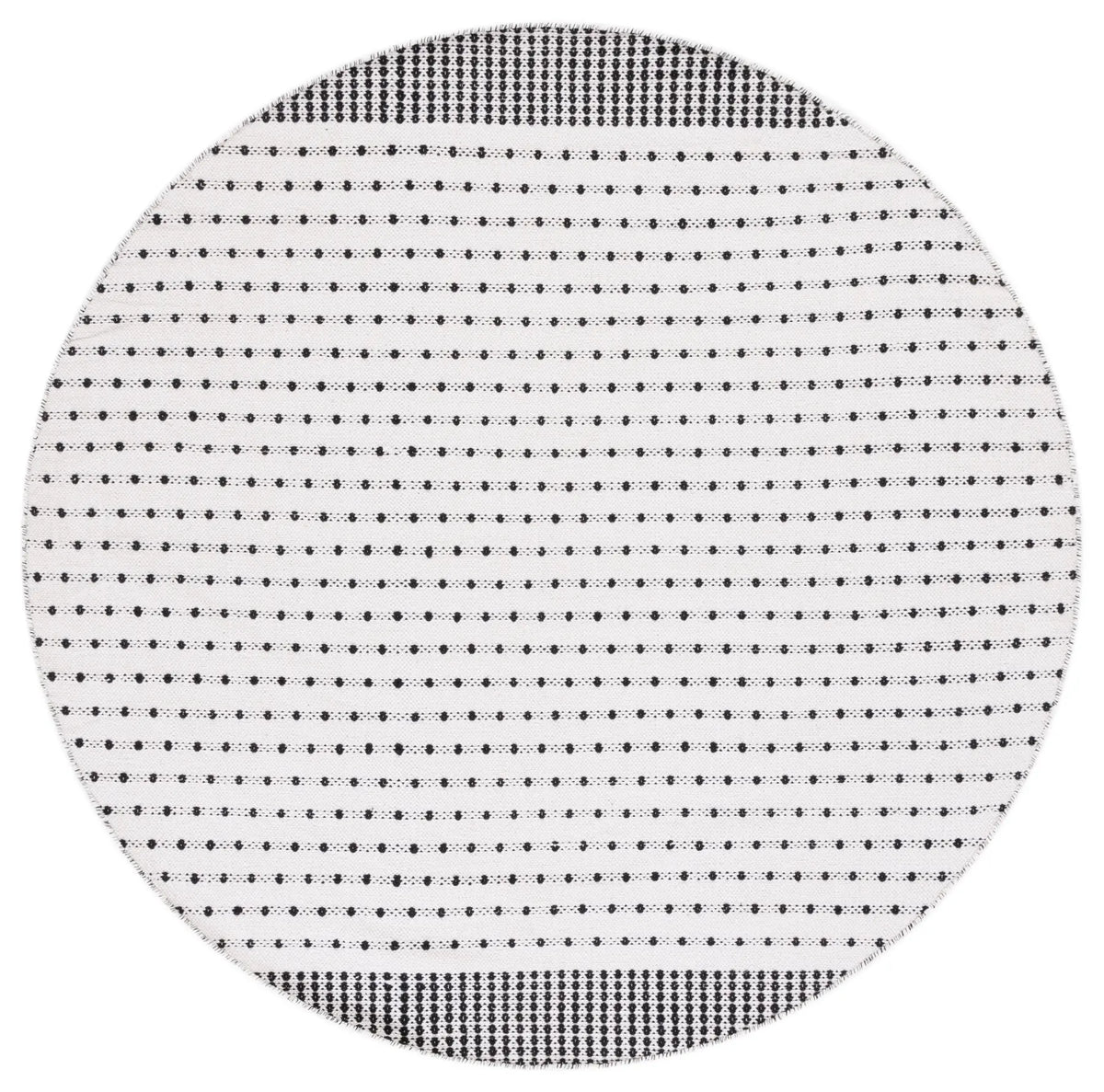 Safavieh Montauk 6'-0" x 6'-0" Rug in Black / Ivory