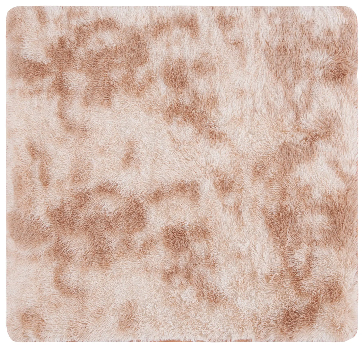 Safavieh Rainbow Shag 4'-0" x 4'-0" Rug in Beige