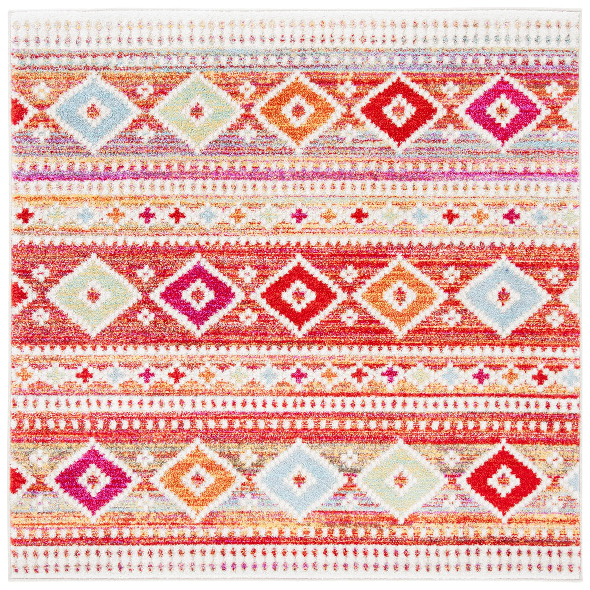 Safavieh Adirondack 6'-0" x 6'-0" Rug in Rust / Ivory