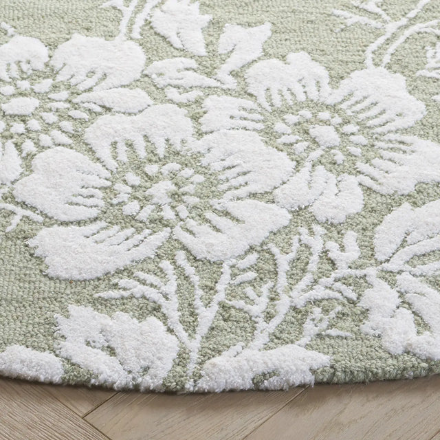 Safavieh Glamour 6'-0" x 6'-0" Rug in Sage / Ivory