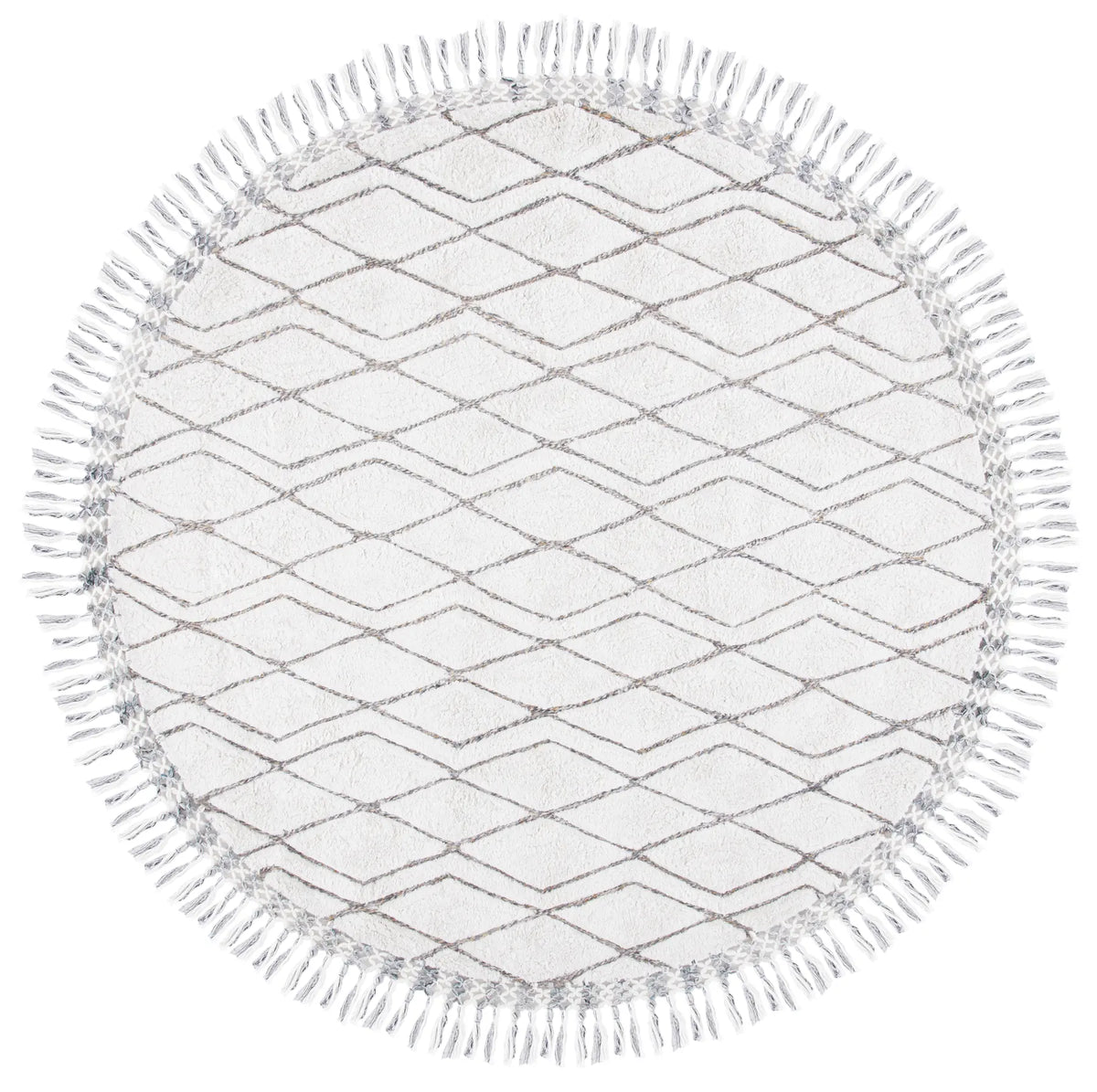 Safavieh Casablanca 7'-0" x 7'-0" Rug in Ivory / Grey