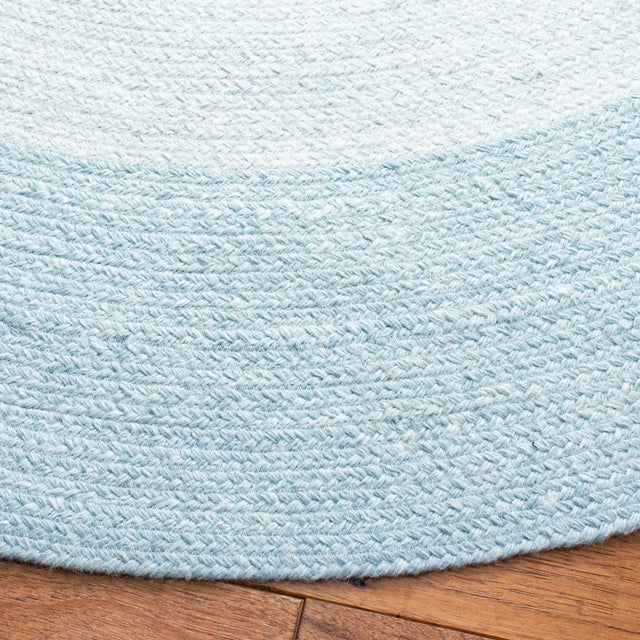 Safavieh Braided 5'-0" x 5'-0" Rug in Aqua / Ivory