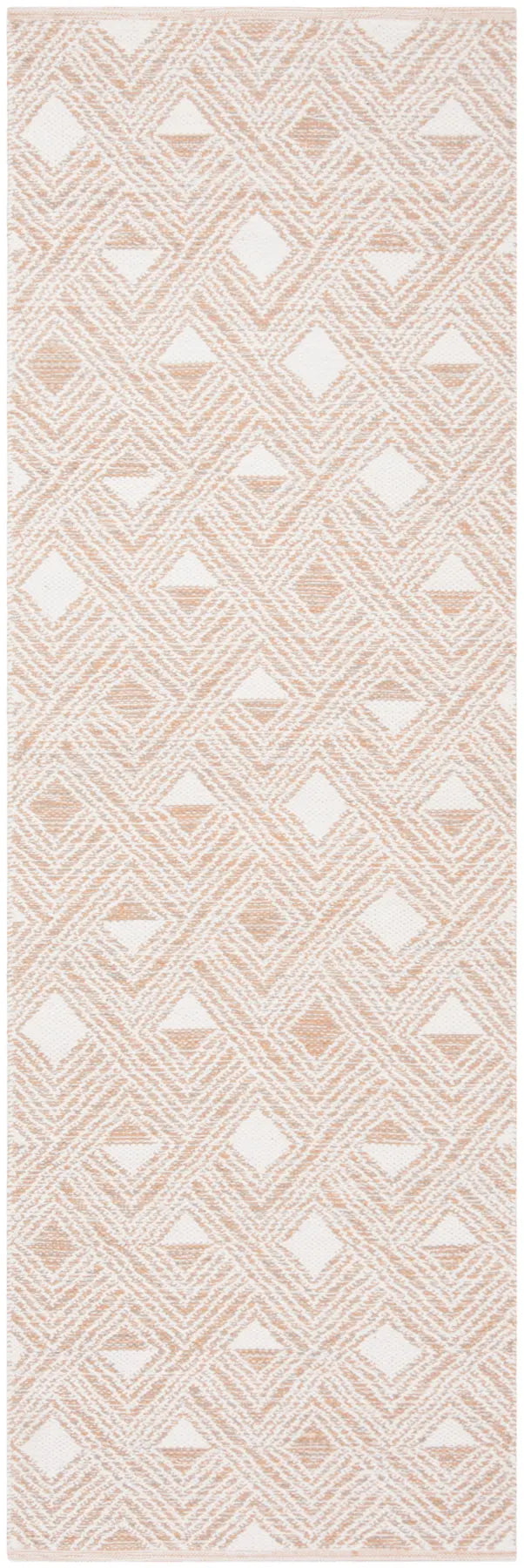 Safavieh Montauk 2'-3" x 7'-0" Rug in Peach / Ivory