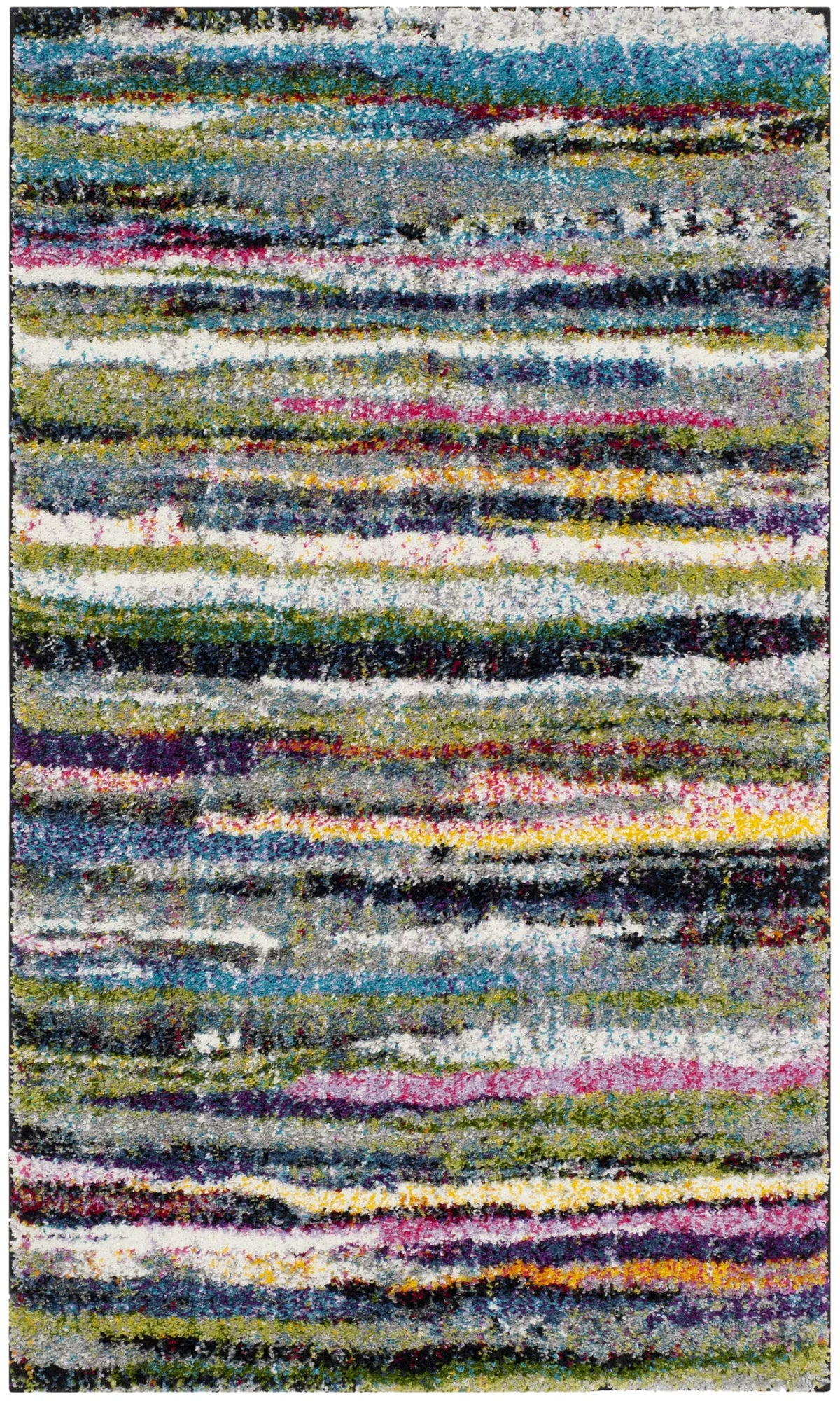 Safavieh Fiesta Shag 3'-0" x 5'-0" Rug in Multi