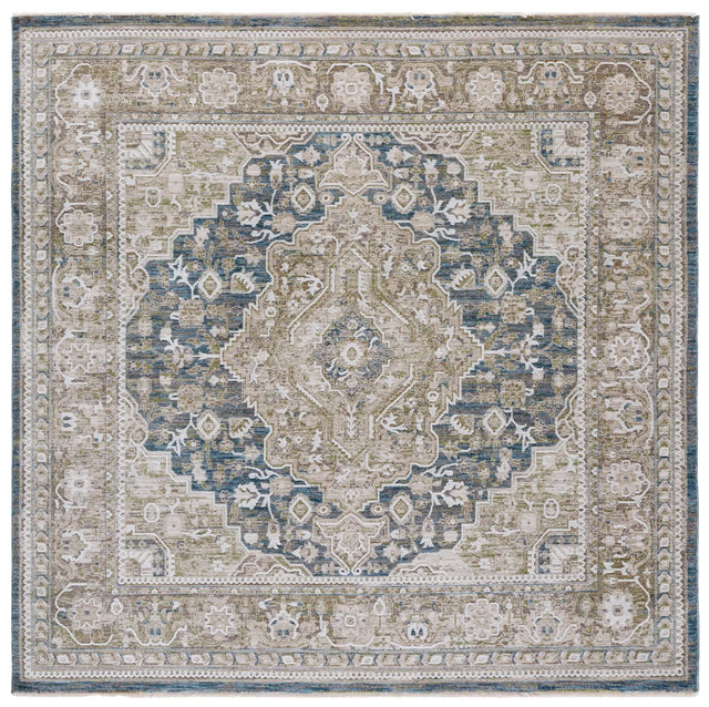 Safavieh Finley 6'-7" x 6'-7" Rug in Blue / Beige