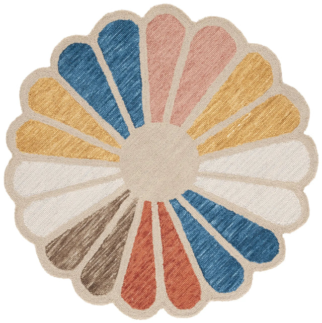 Safavieh Novelty 3'-0" x 3'-0" Rug in Beige / Blue