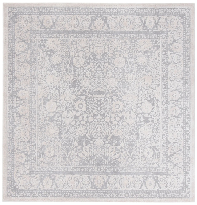 Safavieh Reflection 6'-7" x 6'-7" Rug in Light Grey / Cream