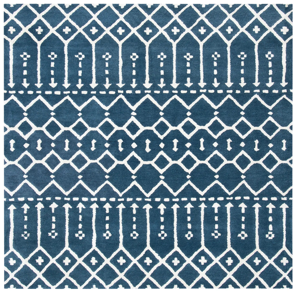 Safavieh Himalaya 6'-0" x 6'-0" Rug in Navy / Ivory
