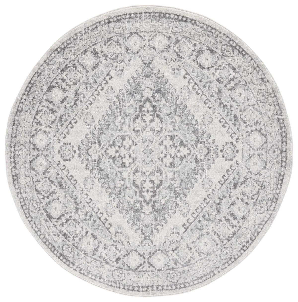 Safavieh Tulum 6'-7" x 6'-7" Rug in Ivory / Grey