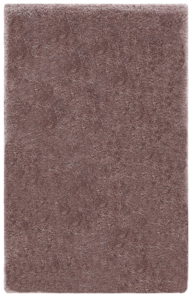 Safavieh Luxe Shag 4'-0" x 6'-0" Rug in Brown