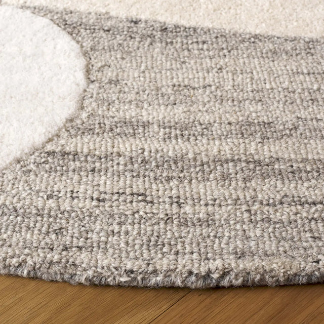 Safavieh Ebony 6'-0" x 6'-0" Rug in Grey / Ivory