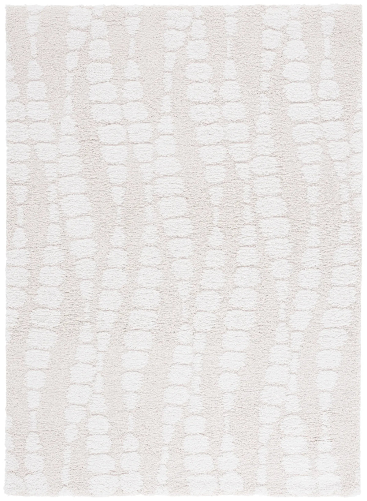Safavieh Rumi Shag 4'-0" x 6'-0" Rug in Ivory / Light Beige