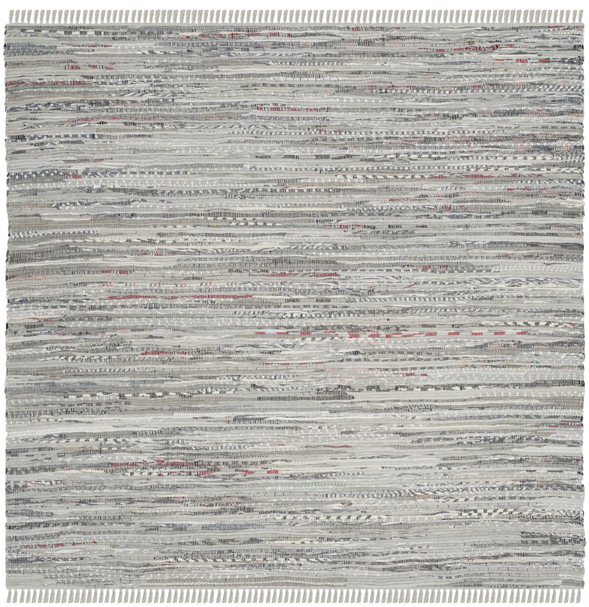 Safavieh Rag Rug 5'-0" x 5'-0" Rug in Grey